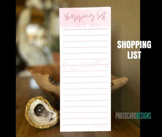 Shopping List Notepad, 3.5x8.5 Notepads