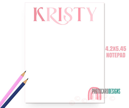 Personalized Name Rainbow Notepad, 4.2x5.45 Notepads